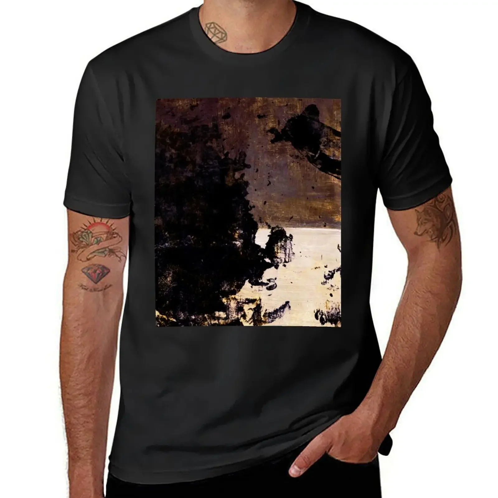 

Art Scratches T-Shirt oversizeds blue archive anime t shirts anime clothes Men's cotton t-shirt