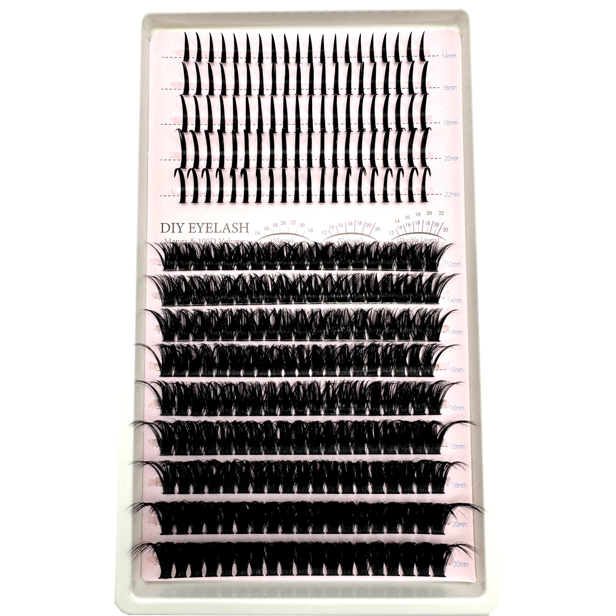 Nieuwe 80D 100D Lash Clusters Manga Valse Wimper Pop Ogen Natuurlijke Wimper Cosplay 3D Spiky Piekerige Dikke Nertsen Nep Wimpers make-up