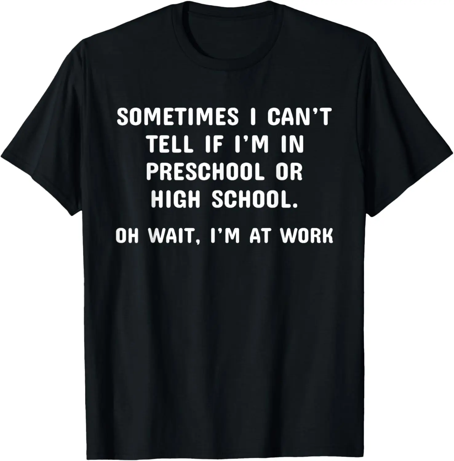 Funny Work Office Workplace Sarcastic Fun Saying T-Shirt 100% Cotton Trendy Y2K Short-Sleeve Tee-Soft, Quick-Drying,