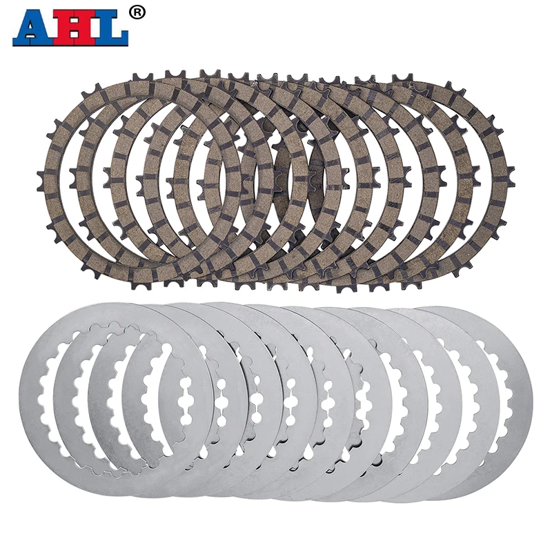 

AHL Motorcycle Parts Clutch Friction Plates ( 9Pcs ) & Steel Plates ( 10Pcs ) Kit For 610 Crate 2004 59032011100 79532011000