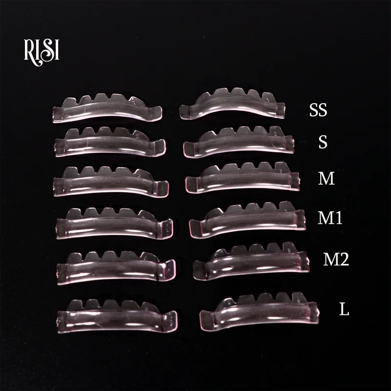 

RISI Pink Self-Adhesive Lash Lift Pads Soft Silicone Eyelash Perm Rods Lash Shields Lifting 3D Lashes Curler Lash Accessories