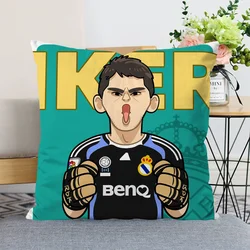 Real Madrid Star Sofa Cushions Pillow Hugs Short Plush Custom Cushion Cover 45x45cm Throw Pillow Covers for Pillows Decorative