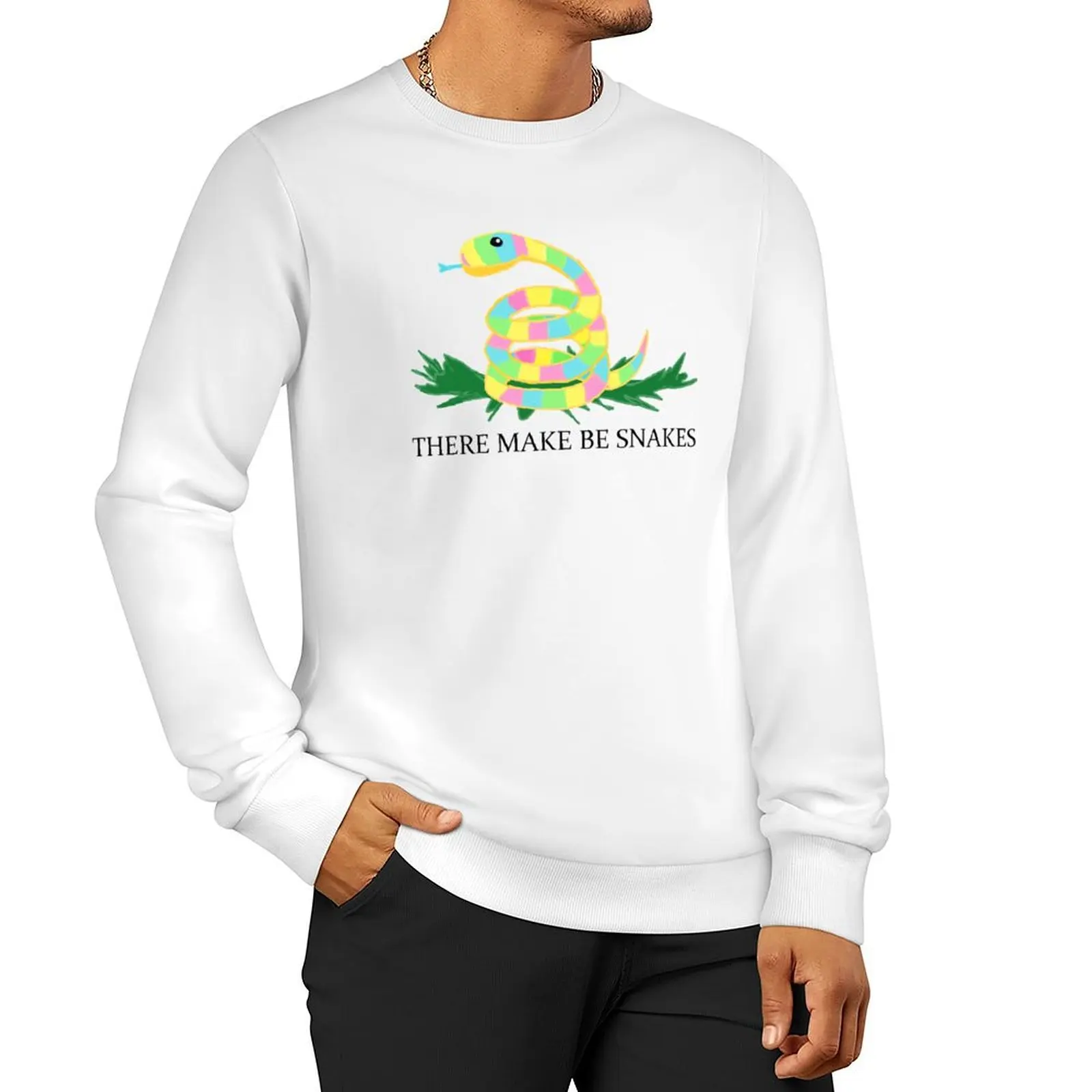 There Make Be Snakes Sweatshirt men's clothing oversize sweatshirts