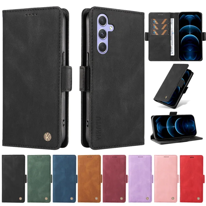 For Samsung A15 Wallet Phone Shell Leather Case on For Samsung Galaxy A15 A05 A05S A25 5G A 15 A156 A055 Magnetic Cover Cases