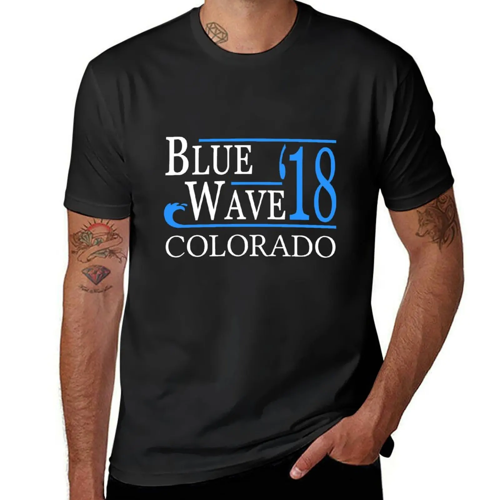 

Blue Wave Colorado Vote Democrat 2018 T-Shirt shirts graphic designer shirts cotton graphic tees Funny t-shirts men clothing