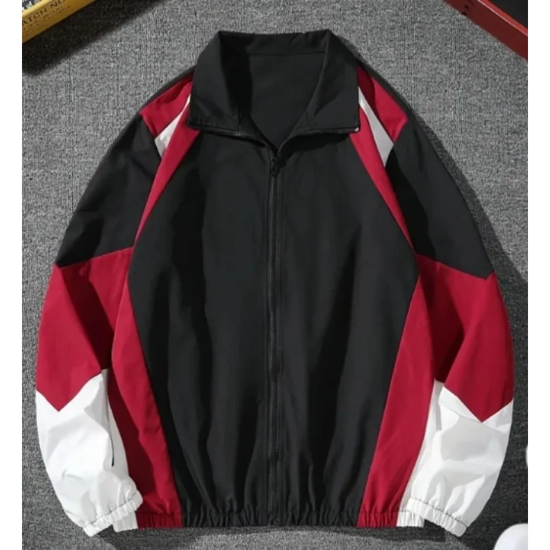 

Мужская куртка с цветными блоками, легкая, повседневная, для путешествий, ветрозащитная и износостойкая, высококачественная ткань, подарок парню