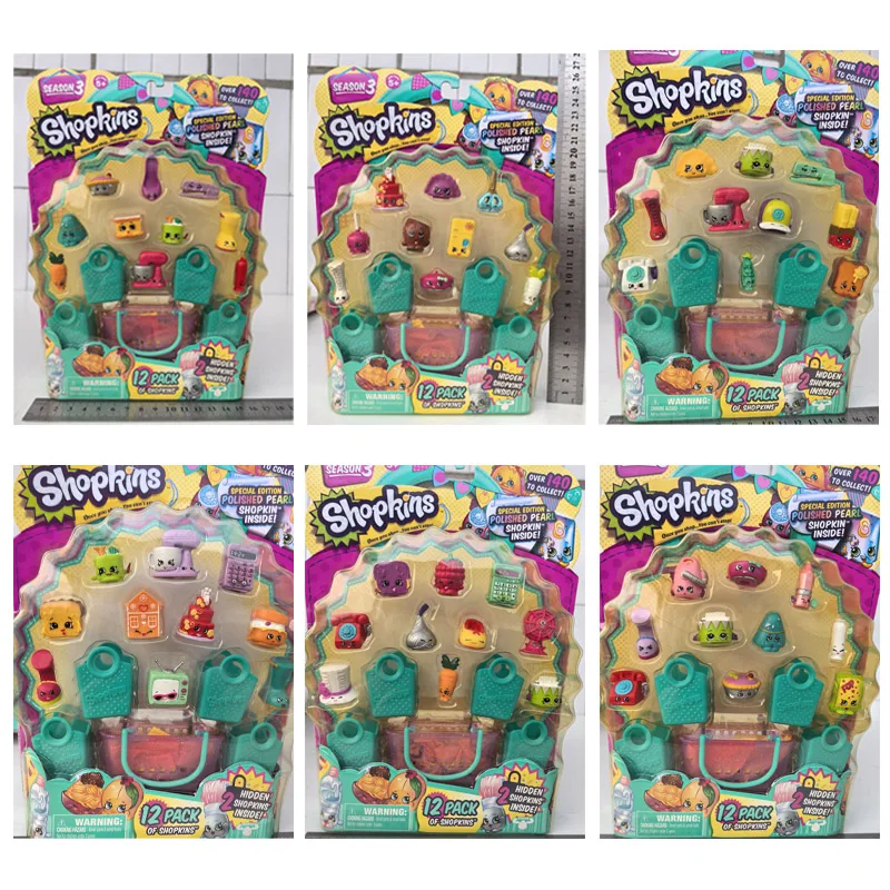 Original Shopkins Shopping Elf Doll Blind Box Mini Mall Restaurant Toys Action Figures Play House Toys Children's Birthday Gifts