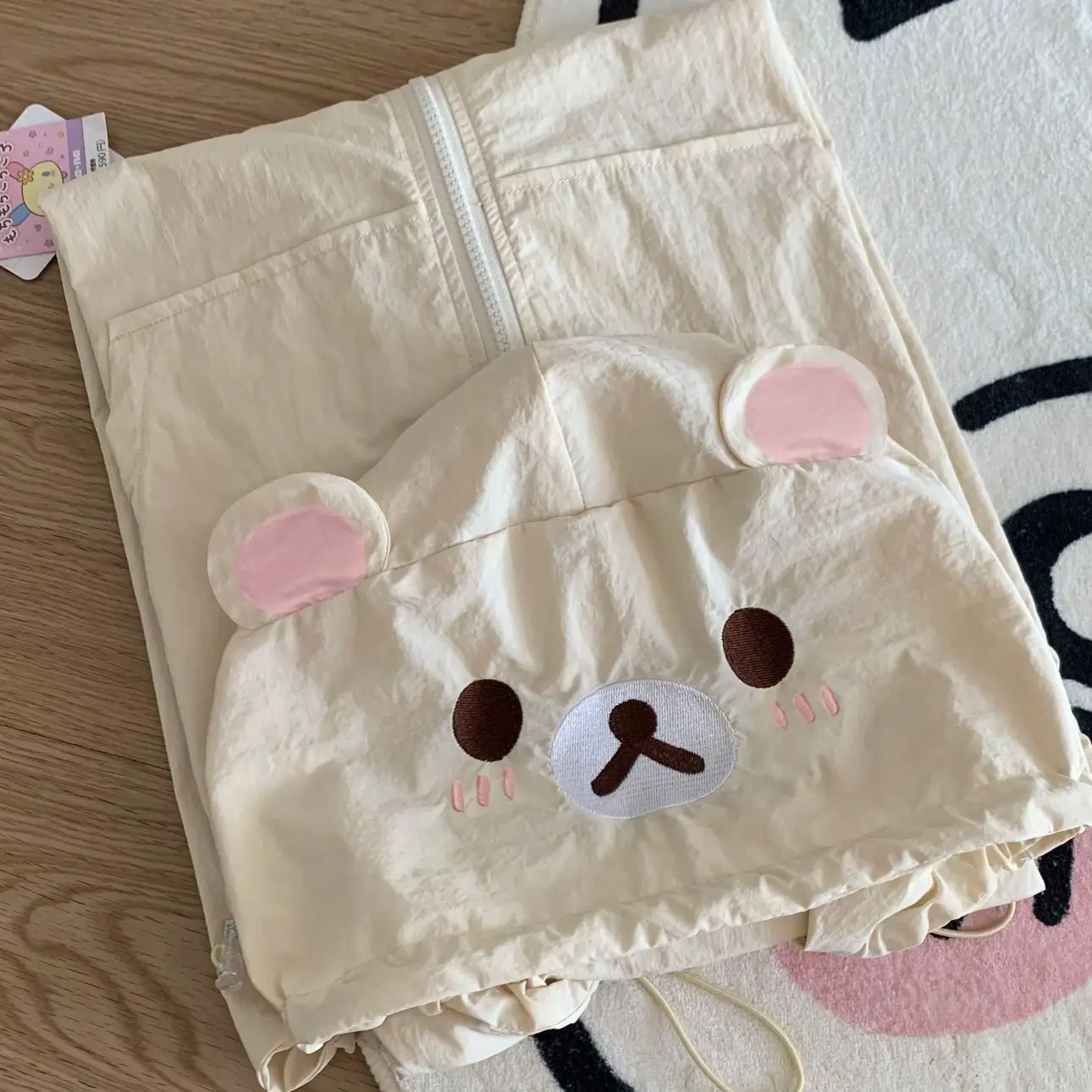 

Винтажная милая повседневная японская куртка с медведем Kawaii, тонкие топы, субкультурная одежда Y2k Chaqueta Mujer Ropa, солнцезащитные рубашки, верхняя одежда