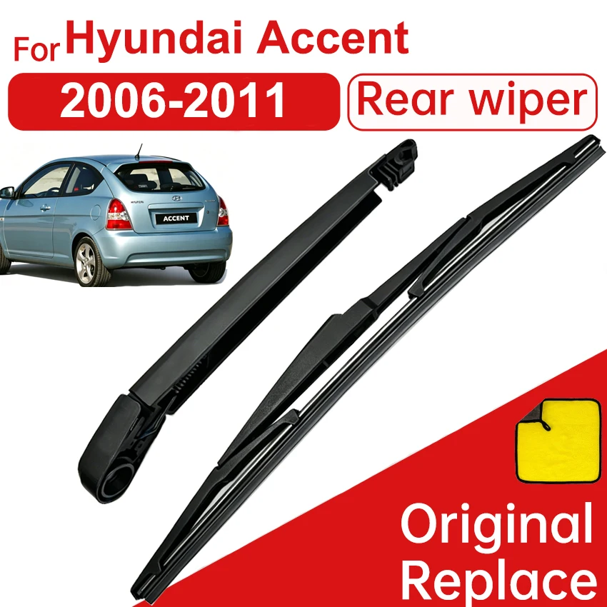 

14" Rear Windshield Wiper Blade Arm & Blade For Hyundai Accent 2006 2011 HYUNDAI Accent 07-11 KIA Borrego 2009 RIO