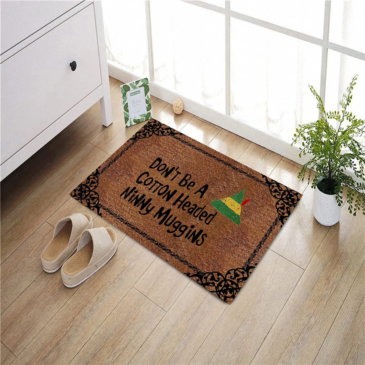 Don't Be A Cotton Headed Ninny Muggins Doormat Rubber Bathroom Kitchen Mat Garden Garage Door Floor Mat Non-Slip Carpet Entrance