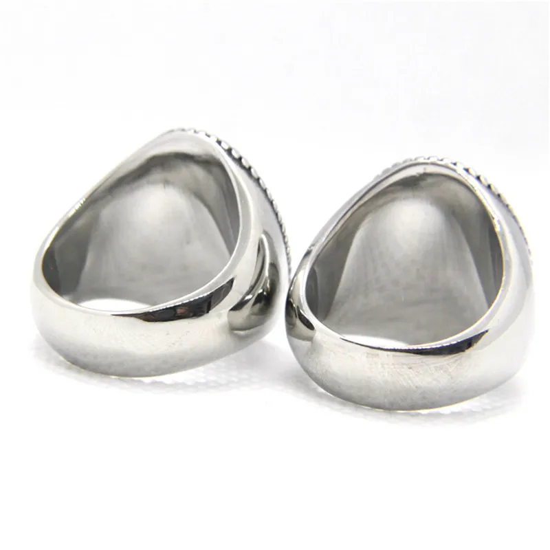 New Jesus Cross Solid Ring For Man 316L Stainless Steel Jewelry Polishing Punk God Ring Size 7-14