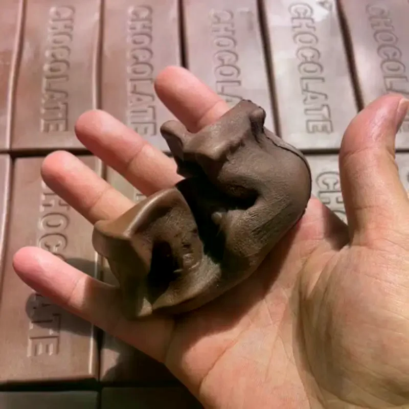 Chocolate Bar Squeeze Toy Super Moist Soft Slow Rising Stress Relief Fidget Toy Realistic Food Shape For Kids Adults Party Gift