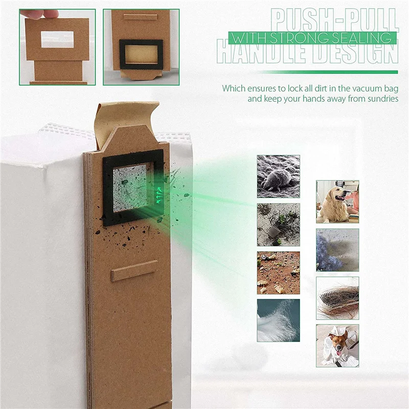 A55X-20 Pack Vacuum Bag For Roborock S7 Dust Bag Replacement Compatible For Roborock S7 T7S T7S Plus Vacuum Cleaner