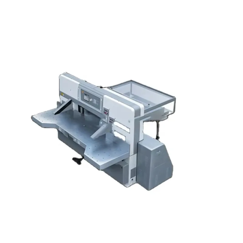 8 Programs Control Double Hydraulic Double Guide Leather Paper Guillotine Machine