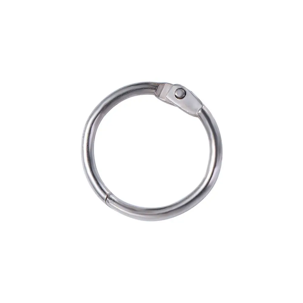 Split Ring Binding Supplies DIY Albums Loose-leaf Book Hoops Hinged Rings Keychain Circle Book Binder Metal Ring Binder
