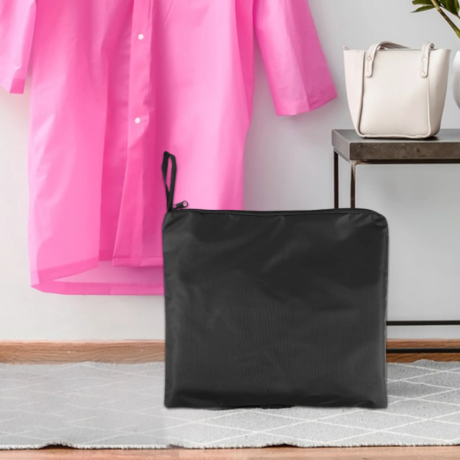 

Raincoat Bag Large Capacity Oxford Cloth Waterproof Portable Storage Sack for Rain Gear Clothes Shoes Travel Camping Home