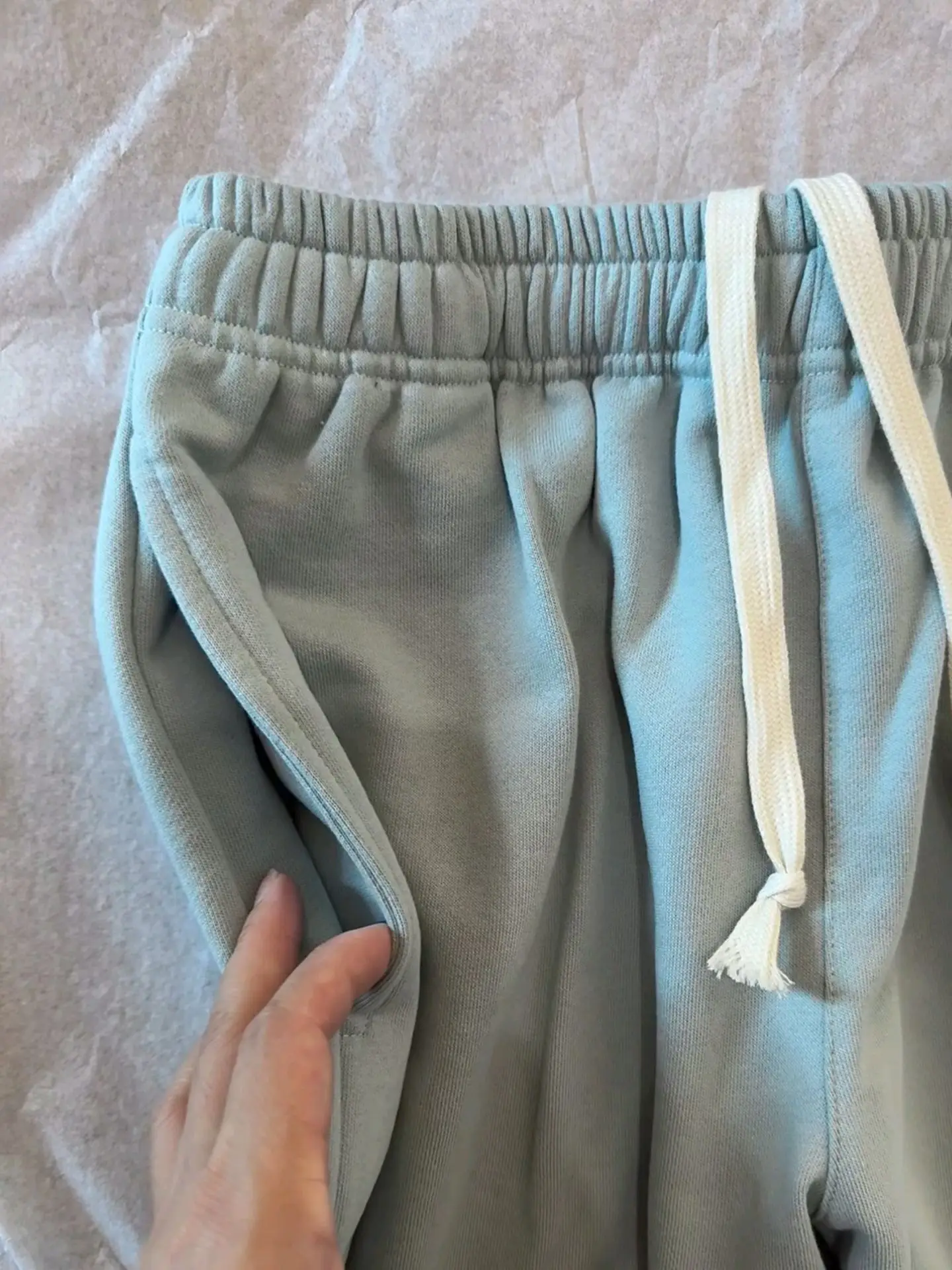 Solido Felpa con cappuccio e pantaloni Set da donna Autunno Tasca con zip Felpa con cappuccio + Coulisse Pantaloni sportivi dritti Casual in cotone Set da 2 pezzi Nuovo