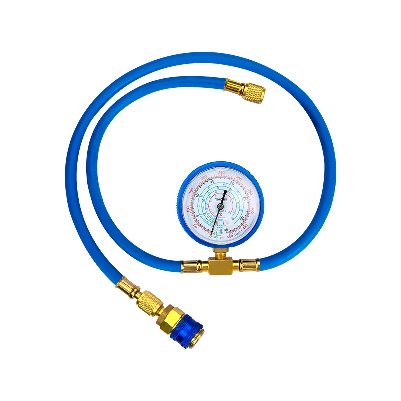 R134a R22 R410a R404a Refrigerant Charging Hose with Gauge Recharge Measuring Tool A/C