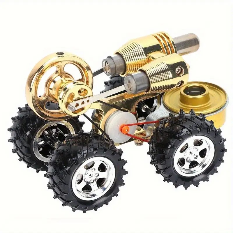 

Stirling Car Engine Model Miniature External Combustion Power Science Kit Experimental Gift