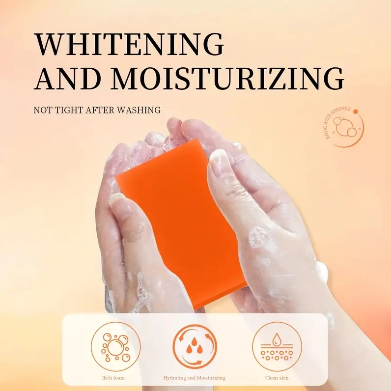 VALITIC Original Handmade Whitening Soap Skin Lightening Soap Bleaching Kojic Acid Glycerin Soap Deep Cleaning Brighten Skin