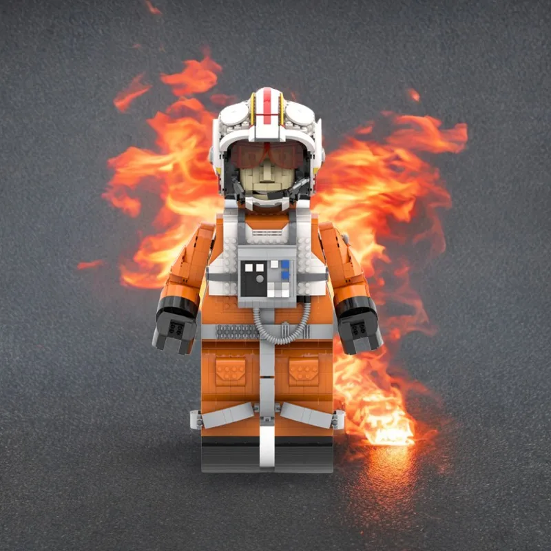 

1970PCS Luke Skywalker - Red Five Mega Figure MOC Star Batter Character Model Education Building Blocks Gift