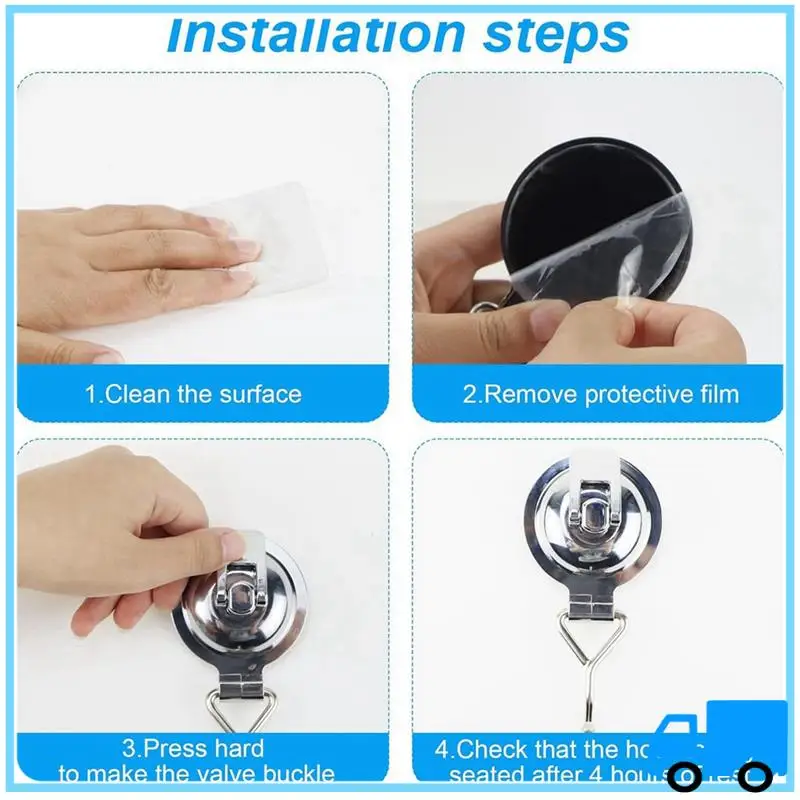 

Latest Powerful Punch Hook Vacuum Sticky Hook Glass Wall-Mounted, Traceless Suction Cup