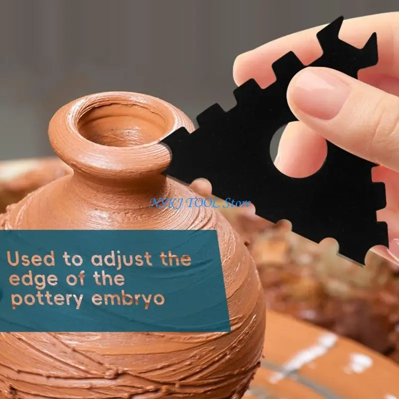 L8RC Professional Plastic Edges Shaper Tool for Clay Sculpting and Pottery Detailing Ergonomic Designs Reduces Hand Fatigue