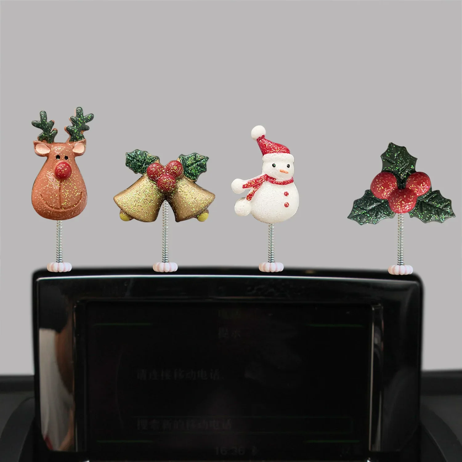 New Cross-border Car Window Center Console Christmas Decorations and Decoration Shaking Head Spring Home Creative Decorations