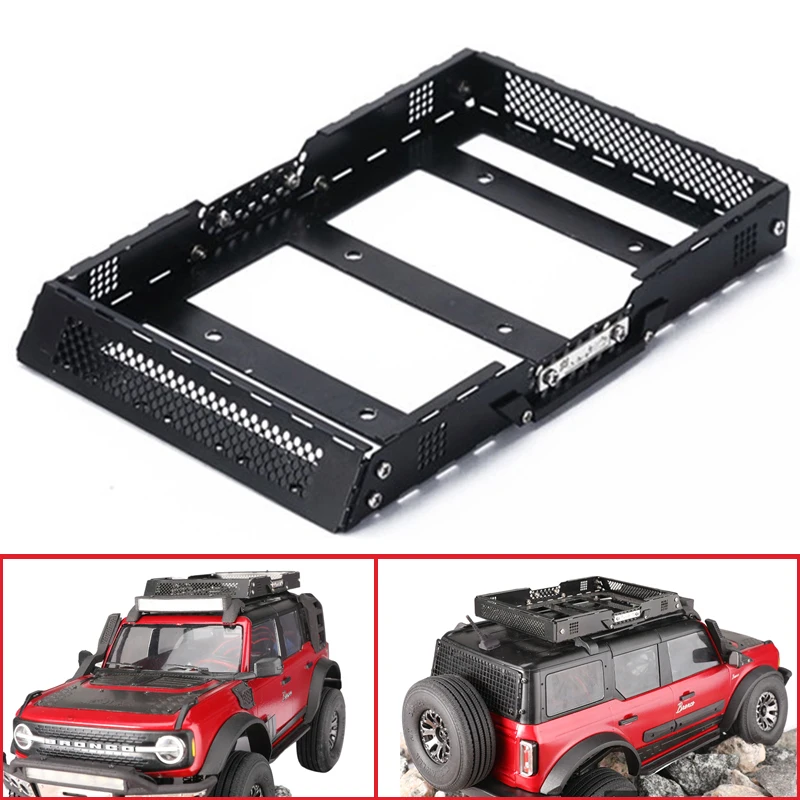 Metal Roof Rack for 1/18 RC Crawler Traxxas TRX4M TRX-4M Bronco Upgrade Parts