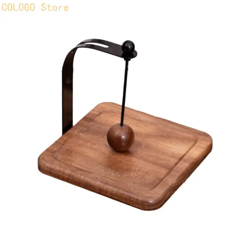 Contemporary Wooden Paper Towel Holder Complement Various Homes Styles D0LD