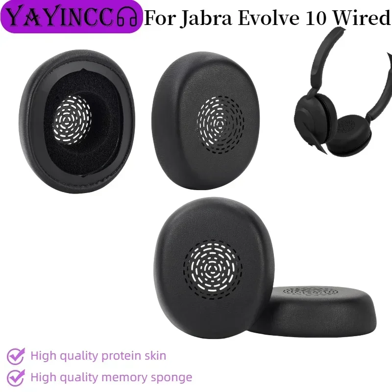 

YAYINCC Replacement Ear Pads Cushions Earpads Earmuffs Repair Parts For Jabra Evolve 10 Wired Gaming Headset 12.02