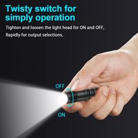 Mini EDC Flashlight Lumintop EDC01 XP-G3 120 Lumens 3 Modes LED Lamp Waterproof Keychain Light AA Battery Pocket Portable Torch