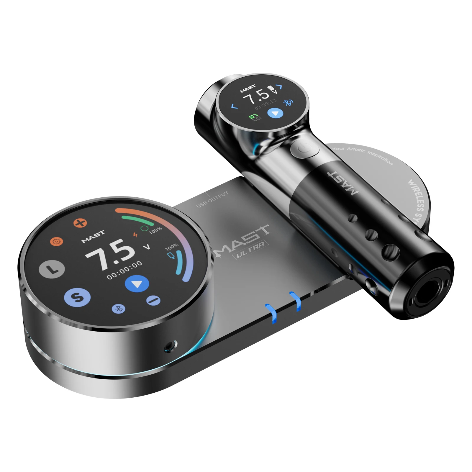 

Mast Smart Tattoo Machine Интеллектуальная взаимосвязанная ручка для татуировки емкостью 2300 мАч с беспроводным Bluetooth