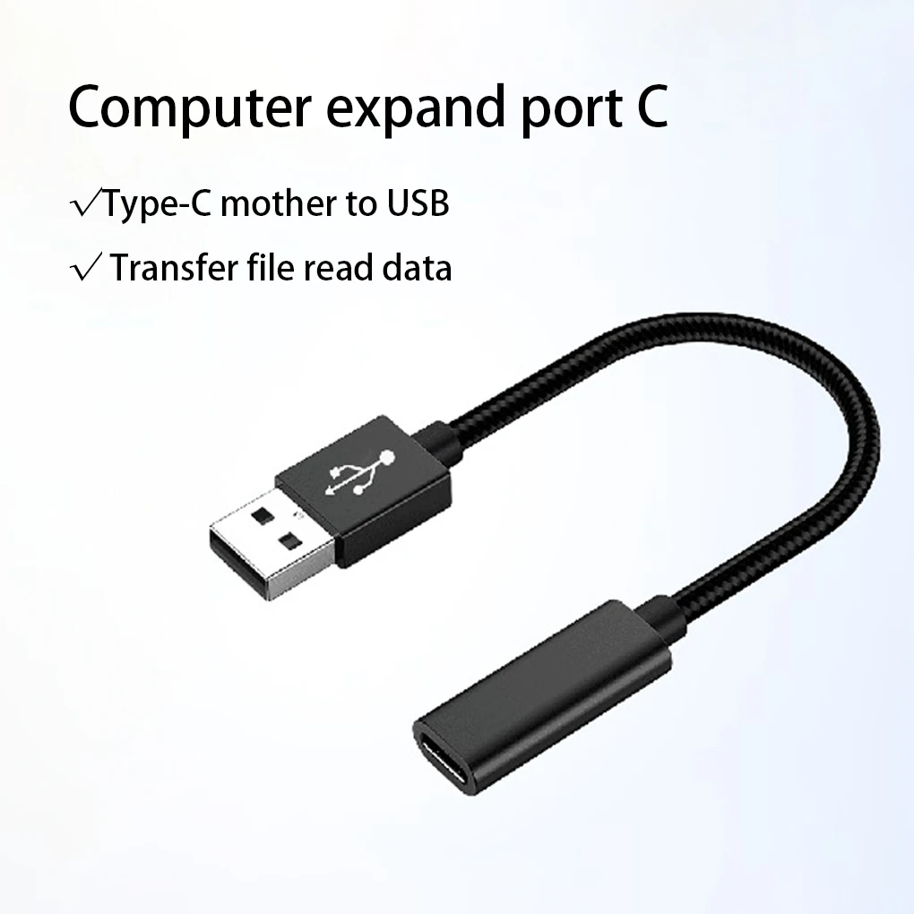 Adapter Backward USB A to C Converter Alloy Long-Lasting Cables Fast Charge Computer U Disk Keyboard Electronic USB3 0