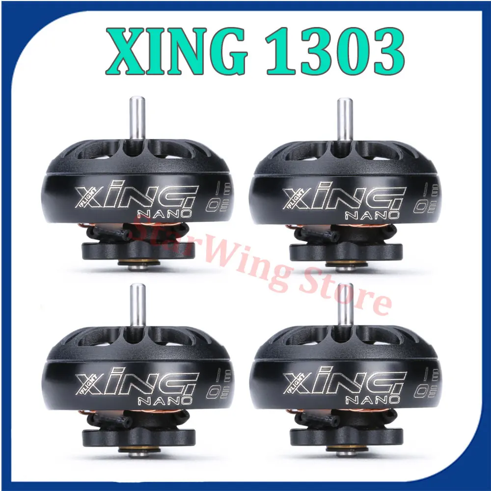 

IFlight XING 1303 5000KV 2-4S FPV Бесщеточный микро-двигатель с валом 1,5 мм, совместимый 2-дюймовый Пропеллер для FPV Whoop Drone Part