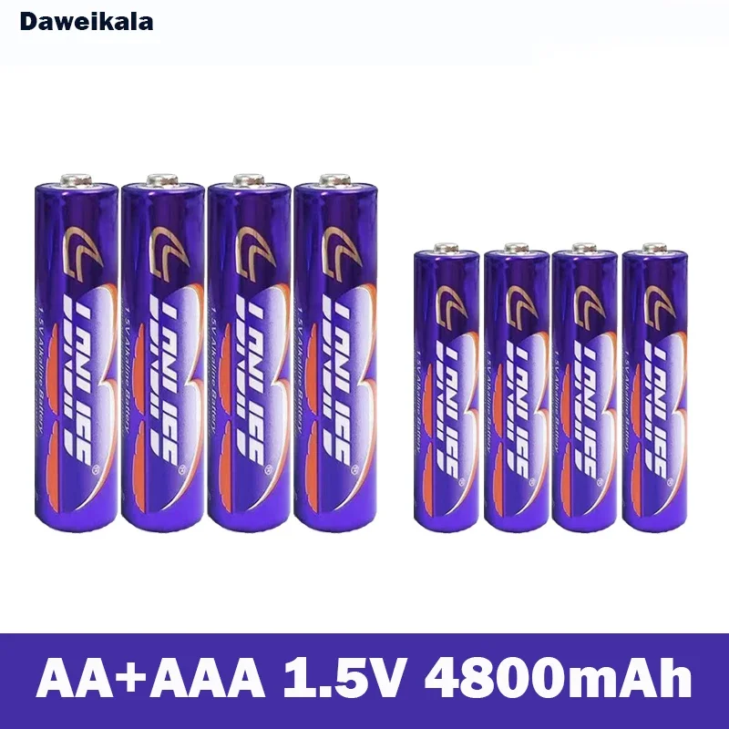 

AA+AAA1.5V Rechargeable Battery 4800mah1.5V New Alkaline Rechargeable Battery for LED Light Toys mp3+