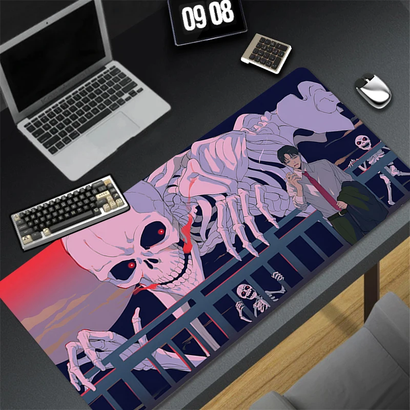 Pattern Game Mousepad Pad Rubber Mouse Mat Desk Gaming Non Slip Table Mat PC Gamer Cabinet Mousepad Terror Skeleton Keyboard Pad