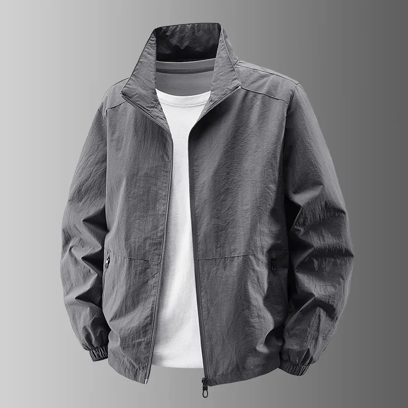 

Уличная американская тяжелая рабочая одежда, модная брендовая куртка с воротником-стойкой, мужская весенне-осенняя одежда, свободное повседневное длинное пальто све