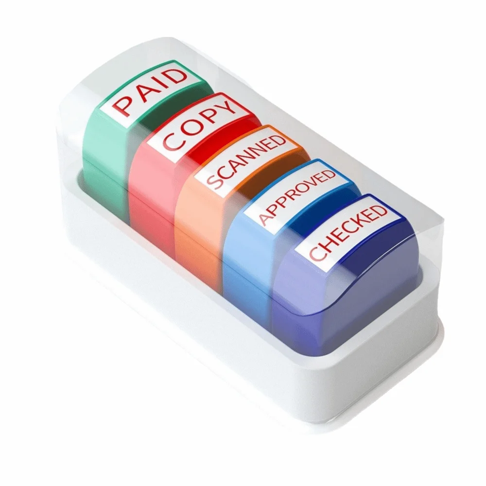 

5/8Pcs Creative Teacher's Review Seal Colorful Educational Teacher's Comment Stamp Transaction Incentive Classroom Teacher Stamp