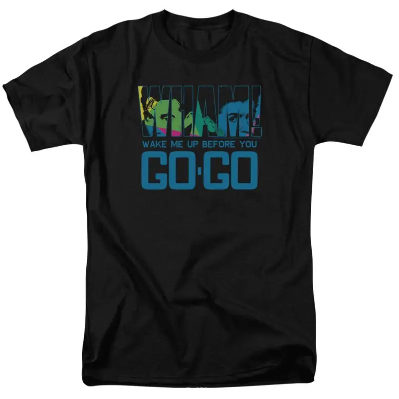 ¡Wham! Wake Me Up Before You Go Camiseta con licencia de concierto de música pop negra