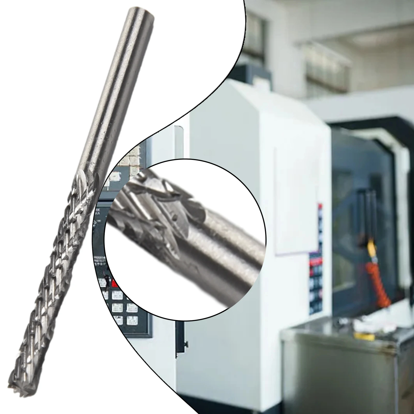1pcs Rotary File High Speed Steel Rotary Burr Tool 3/4/5/6mm For Wood Plastic Carving Tool Deburring File For Power Rotary Tools