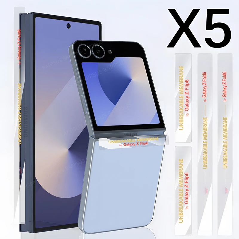 1-5Pcs Hinge Film For Samsung Galaxy Z Flip 6 5 Fold 6 5 Middle Border Protector Protective Sticker Fold6 Flip6 Hydrogel Films