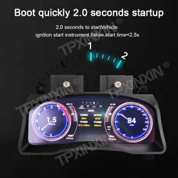 2024 Latest Car LCD Digital Cluster For Lexus GX470 2003-2009 Virtual Cockpit Speed Meter Car Dashboard Head Unit Display Screen