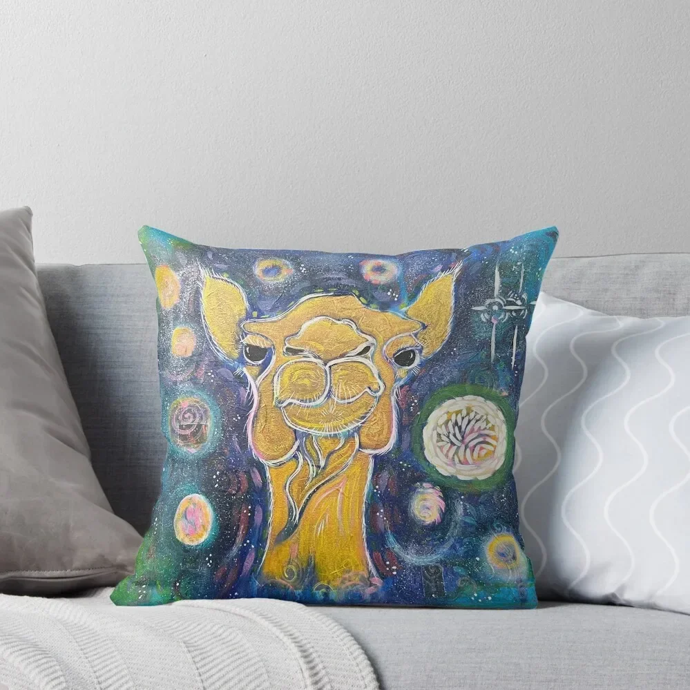 

Cosmic Camel Throw Pillow Embroidered Cushion Cover Anime Pillowcases For Pillows Pillow Decor pillow