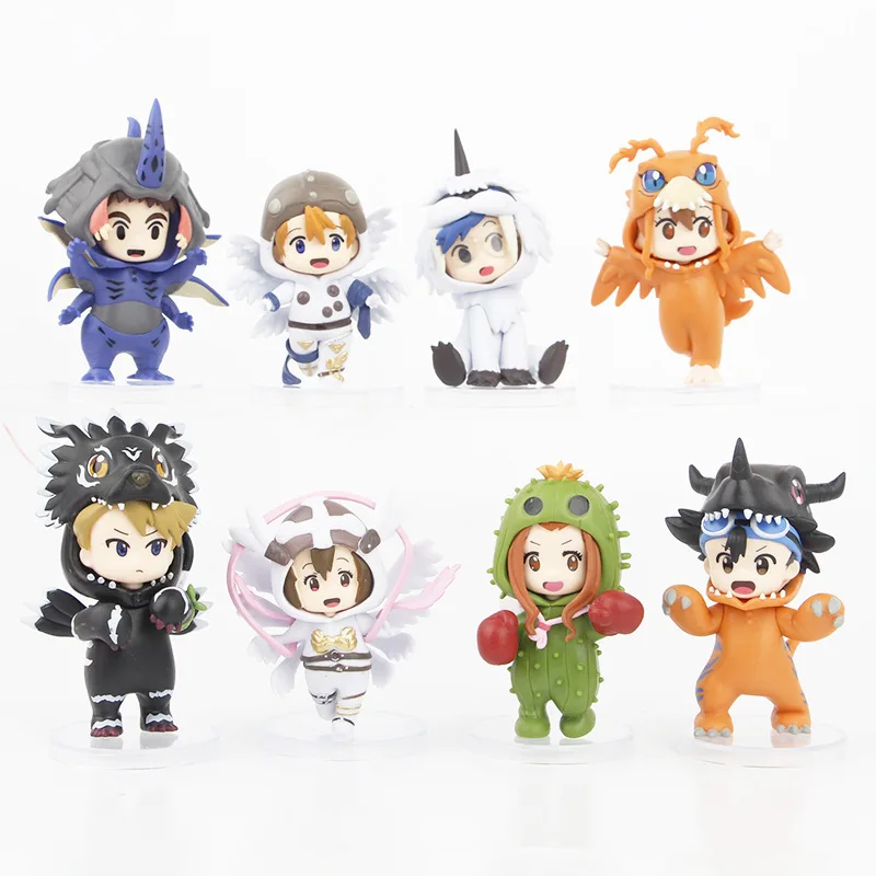8 Stück/Set Digitale Monster-Actionfigur Spielzeug PVC-Modellpuppe für Fans als Geschenk