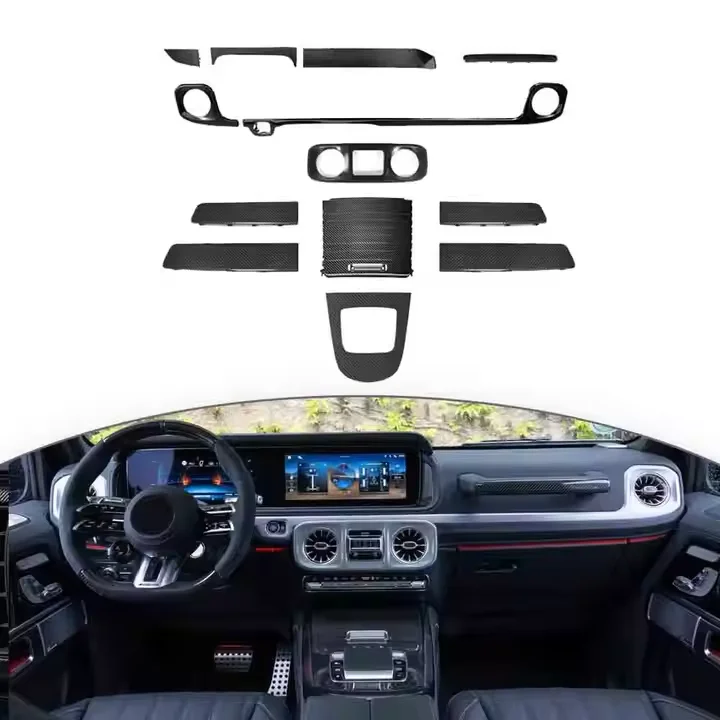 

Wholesale High Quality Dry Carbon Interior Trim Kit 13-pcs 10-pcs 3-pcs Set for Benz G Class W465 2025+