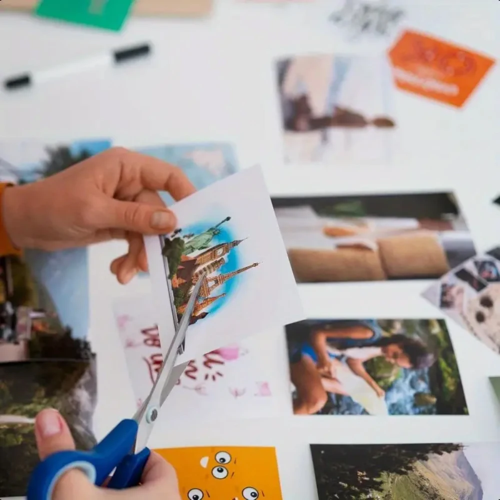 10 Pcs A4/4R Magnetic Glossy Photo Paper Non Adhesive Printable Magnetic Sheets  For Inkjet Printers DIY Refrigerator Stickers