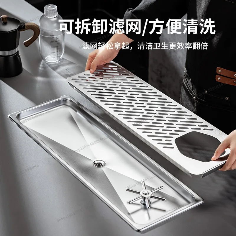 For Stainless Steel High-pressure Cup Washer with Drain Pan and Stainless Steel Groove