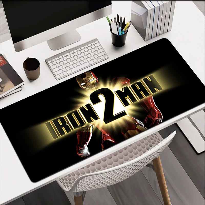 Gamer Desk Mat Iron Man Mousepads HD Pc Gift Mouse Pad Office Desk Pads Large Mousepad Non-slip Mouse Mats For Computer For LOL