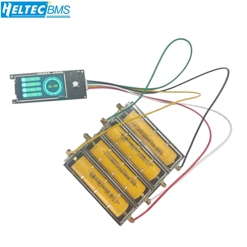 4S miernik napięcia akumulatora TFT Dispaly 2V-4.5V wyświetlacz baterii HeltecBMS